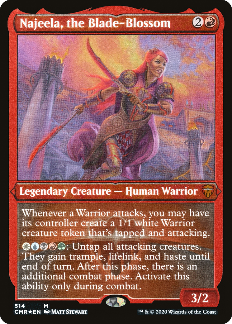 Najeela, the Blade-Blossom (Foil Etched) (CMR-514) - Commander Legends Foil