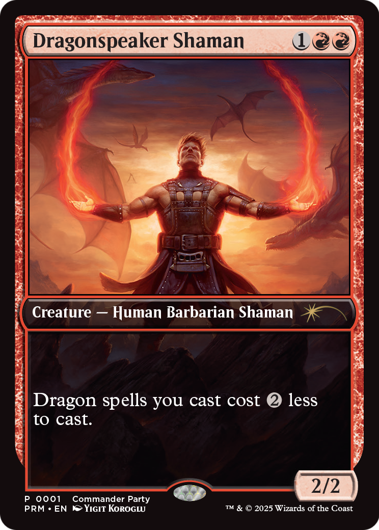 Dragonspeaker Shaman (WPN-001) - Wizards Play Network 2025 Foil