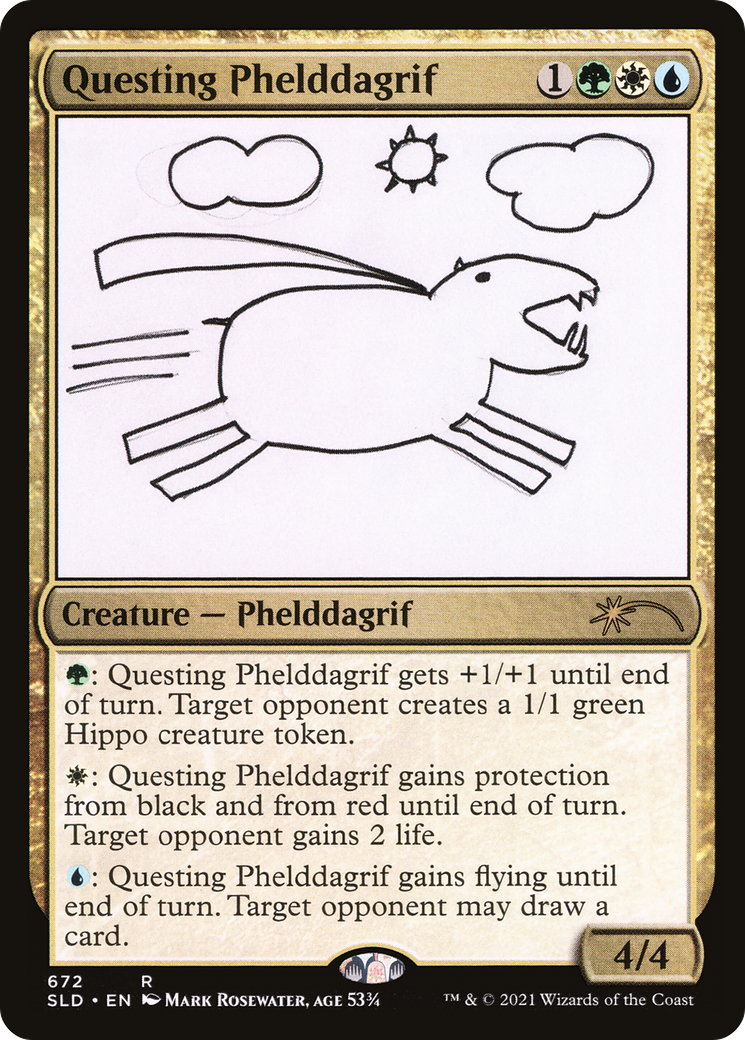 Questing Phelddagrif (672) (SLD-672) - Secret Lair Drop Foil