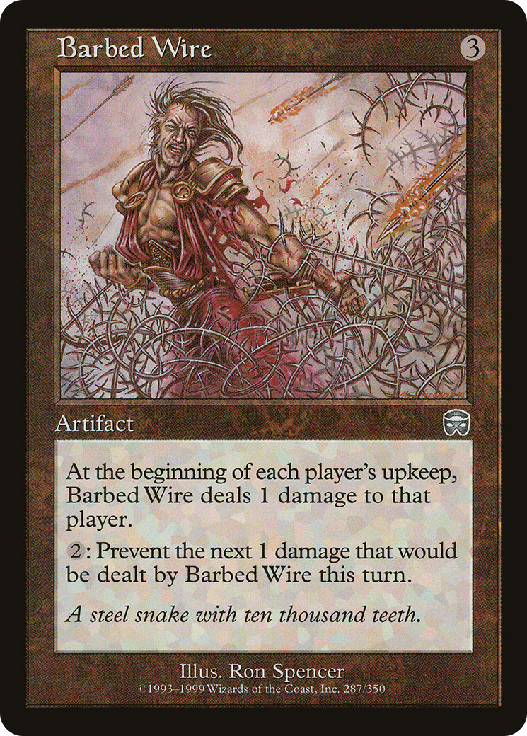 Barbed Wire (MMQ-287) - Mercadian Masques Foil