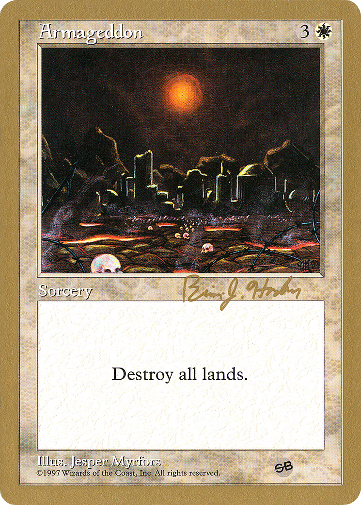 Armageddon - 1998 Brian Hacker (5ED) (SB) (WCD-) - World Championship Decks 1998