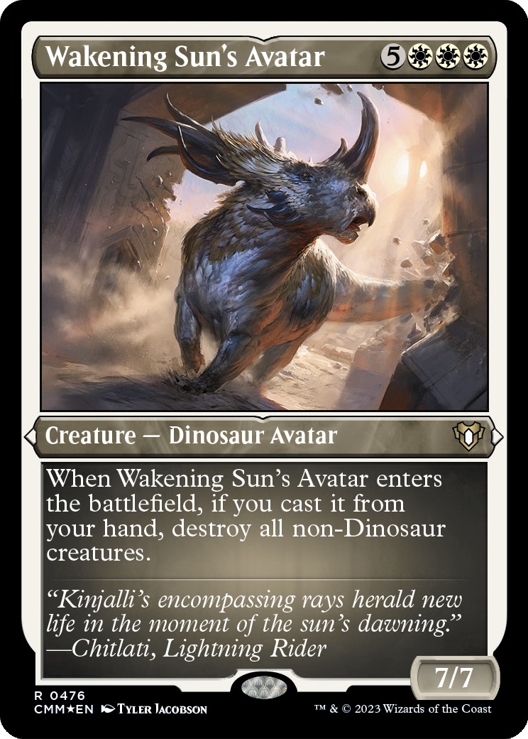 Wakening Sun's Avatar (Foil Etched) (CMM-476) - Commander Masters Foil