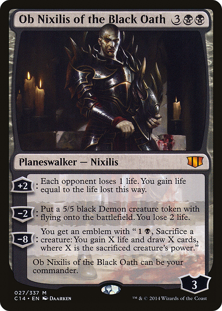 Ob Nixilis of the Black Oath (C14-027) - Commander 2014