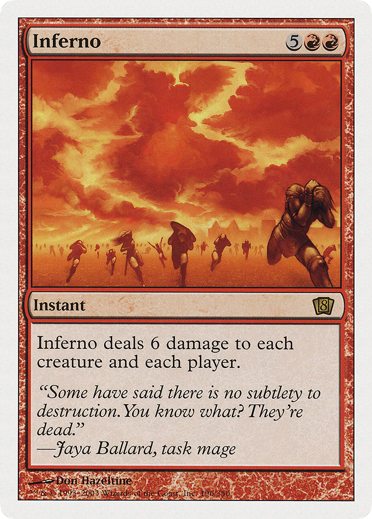Inferno (8ED-196) - 8th Edition Foil