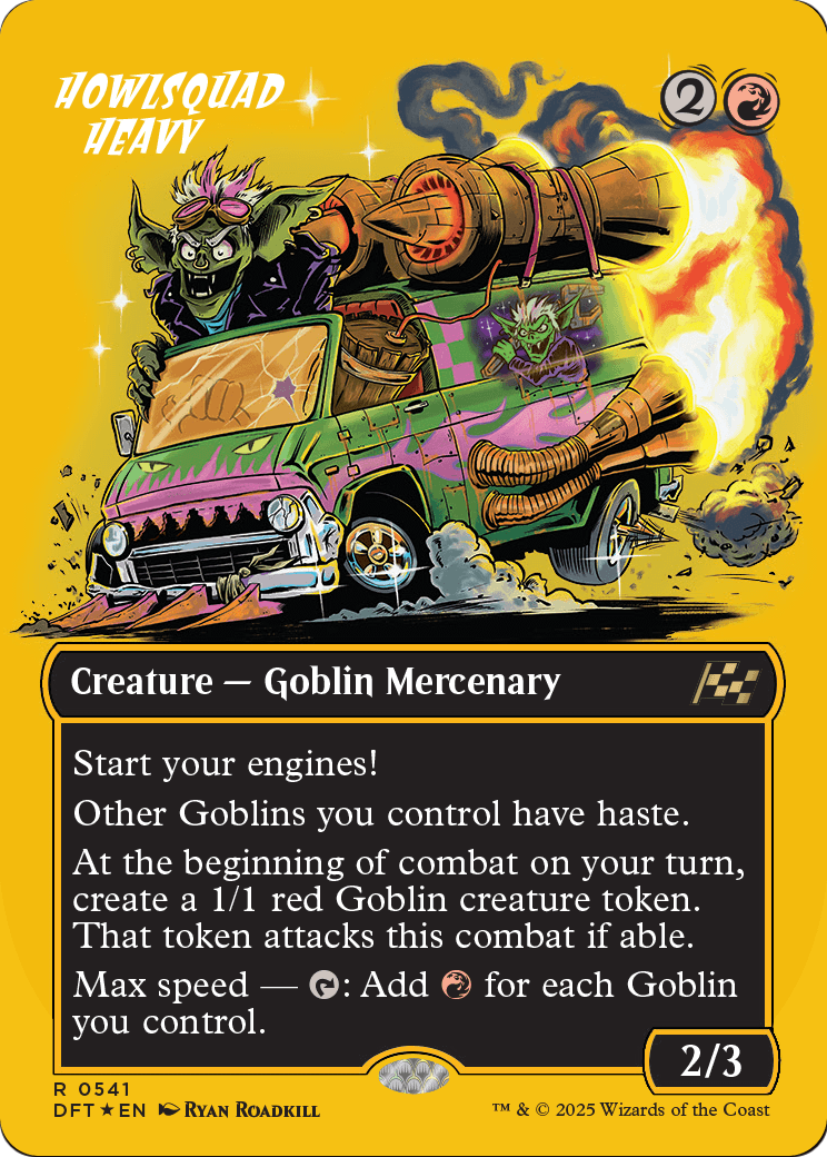 Howlsquad Heavy (Borderless) (First-Place Foil) (DFT-541) - Aetherdrift Foil
