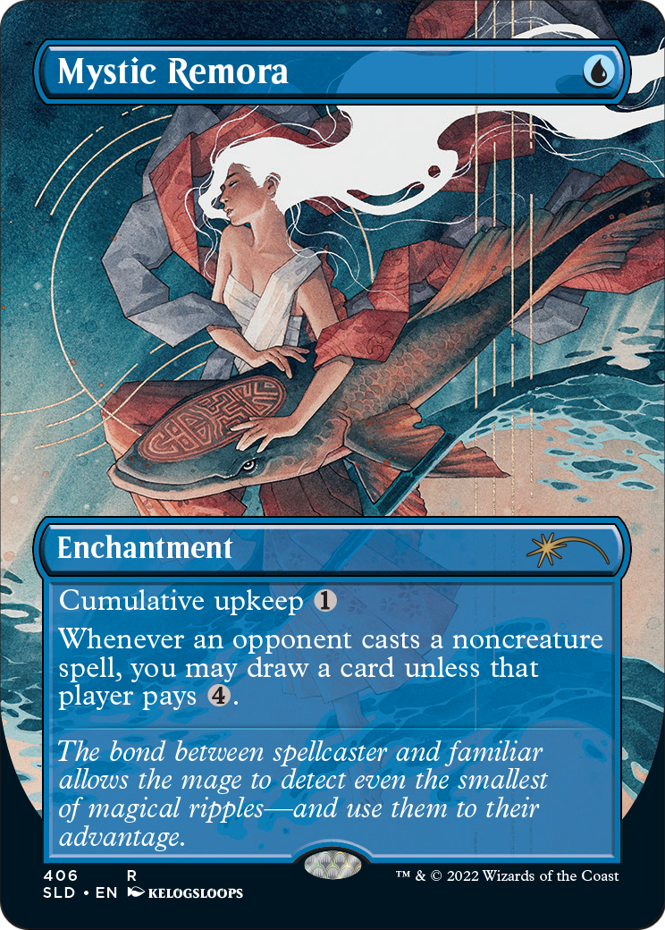 Mystic Remora (Borderless) (SLD-406) - Secret Lair Drop Foil
