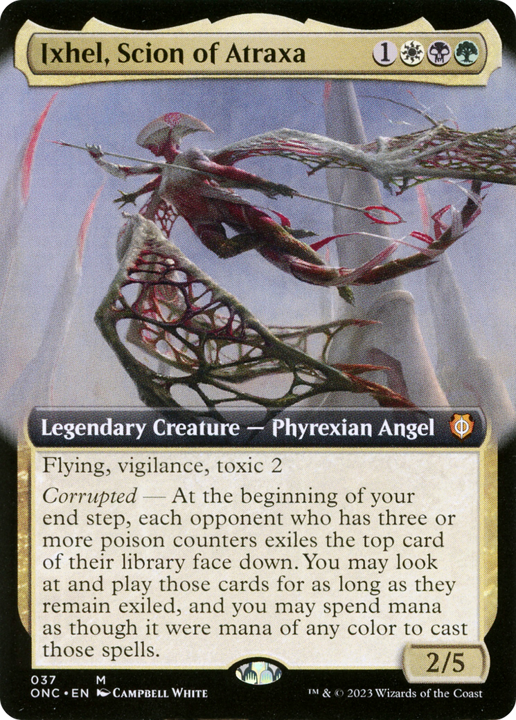 Ixhel, Scion of Atraxa (Extended Art) (ONC-037) - Phyrexia: All Will Be One Commander: (Extended Art) Foil