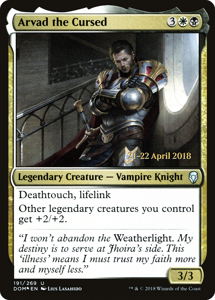Arvad the Cursed (PRE-191S) - Dominaria Promos Foil