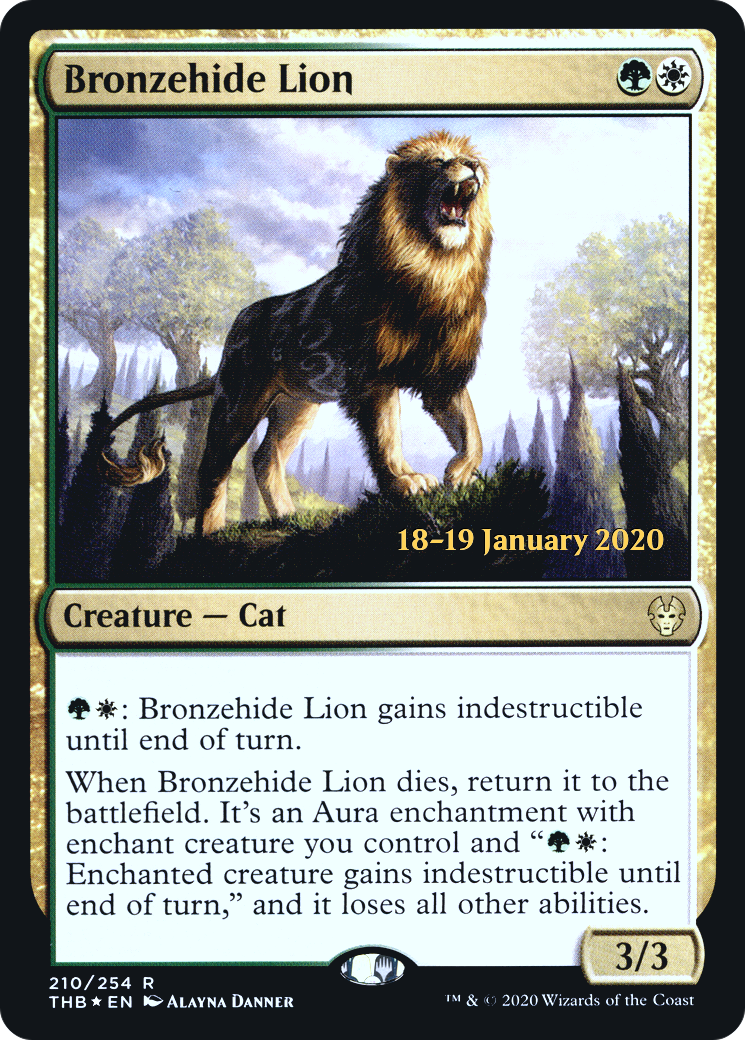 Bronzehide Lion (PRE-210S) - Theros Beyond Death Promos Foil