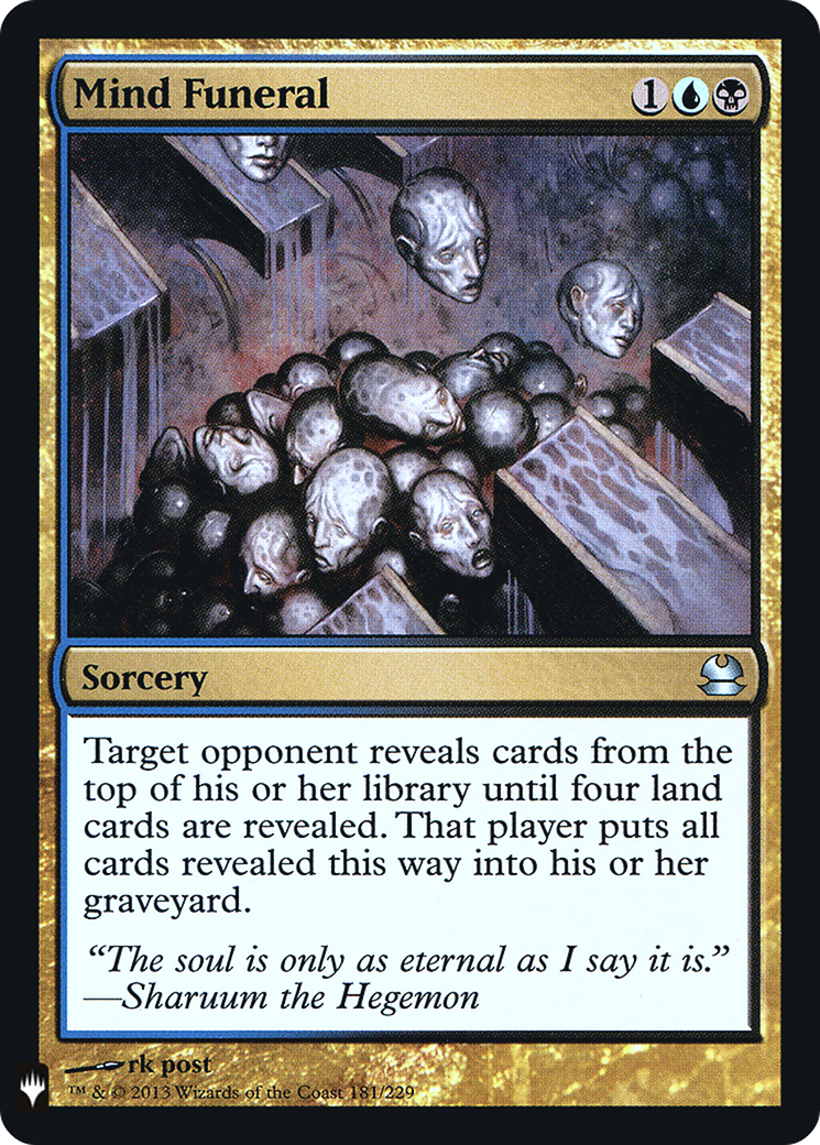 Mind Funeral (LIST-MMA-181) - The List Foil