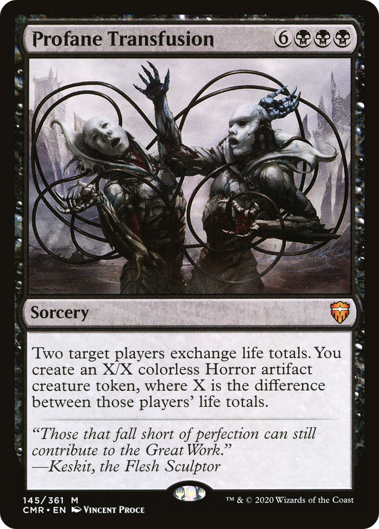 Profane Transfusion (CMR-145) - Commander Legends Foil