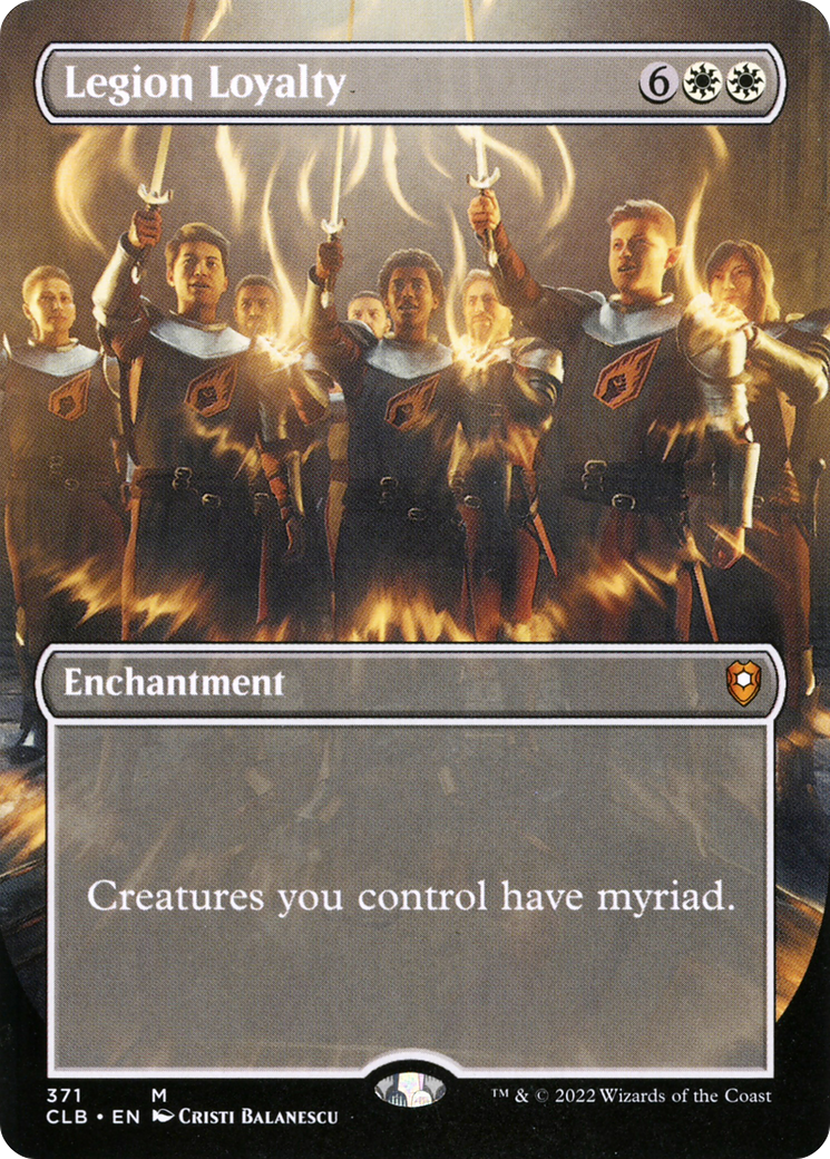 Legion Loyalty (Borderless) (CLB-371) - Commander Legends: Battle for Baldur's Gate