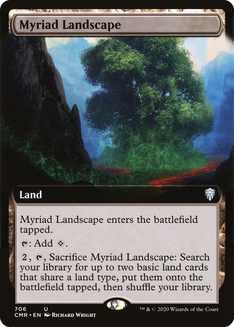 Myriad Landscape (Extended Art) (CMR-706) - Commander Legends: (Extended Art)
