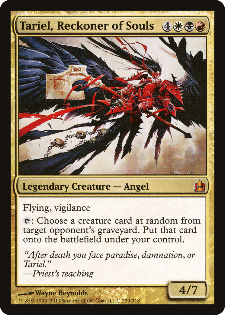 Tariel, Reckoner of Souls (CMD-229) - Commander 2011