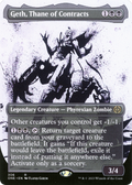 Geth, Thane of Contracts (Showcase) (ONE-306) - Phyrexia: All Will Be One: (Showcase) (Borderless) Foil