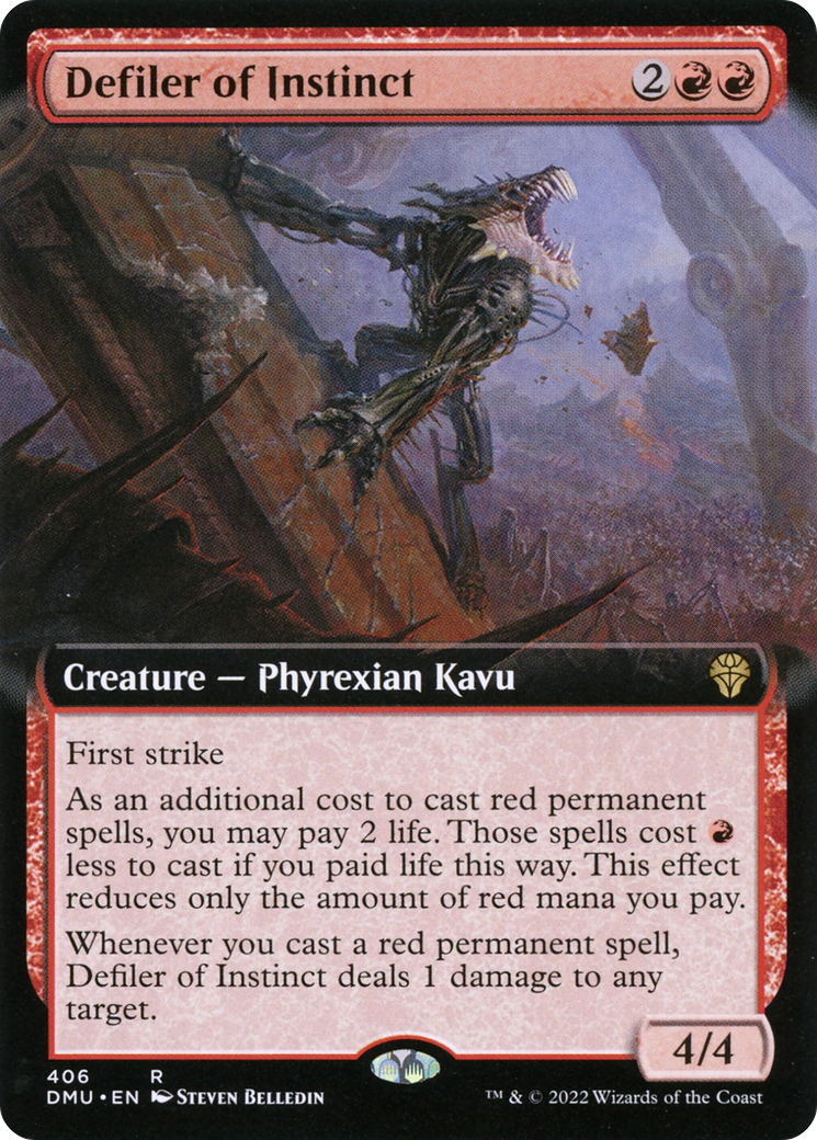 Defiler of Instinct (Extended Art) (DMU-406) - Dominaria United: (Extended Art) Foil