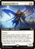 Righteous Valkyrie (Extended Art) (KHM-338) - Kaldheim: (Extended Art) Foil