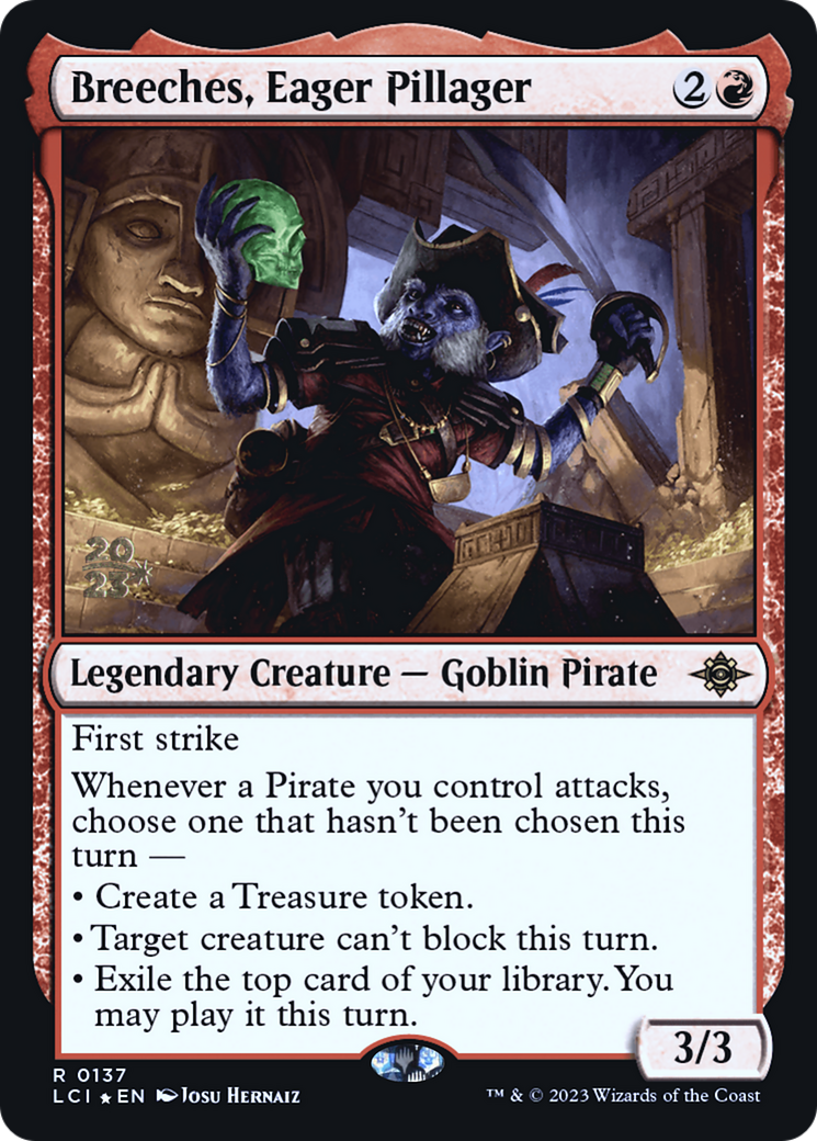 Breeches, Eager Pillager (PRE-137) - The Lost Caverns of Ixalan Promos Foil