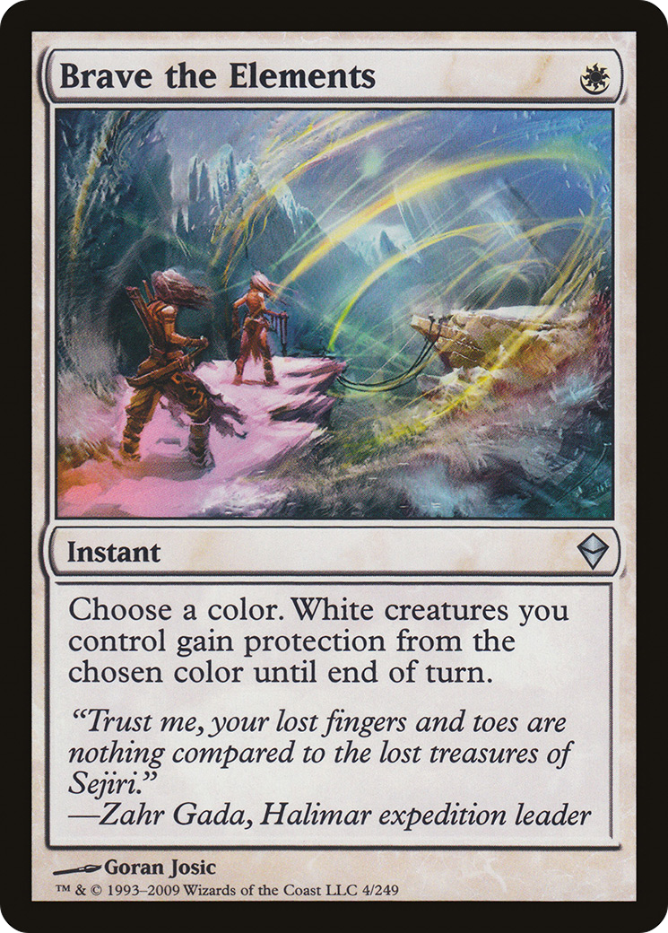 Brave the Elements (ZEN-004) - Zendikar Foil