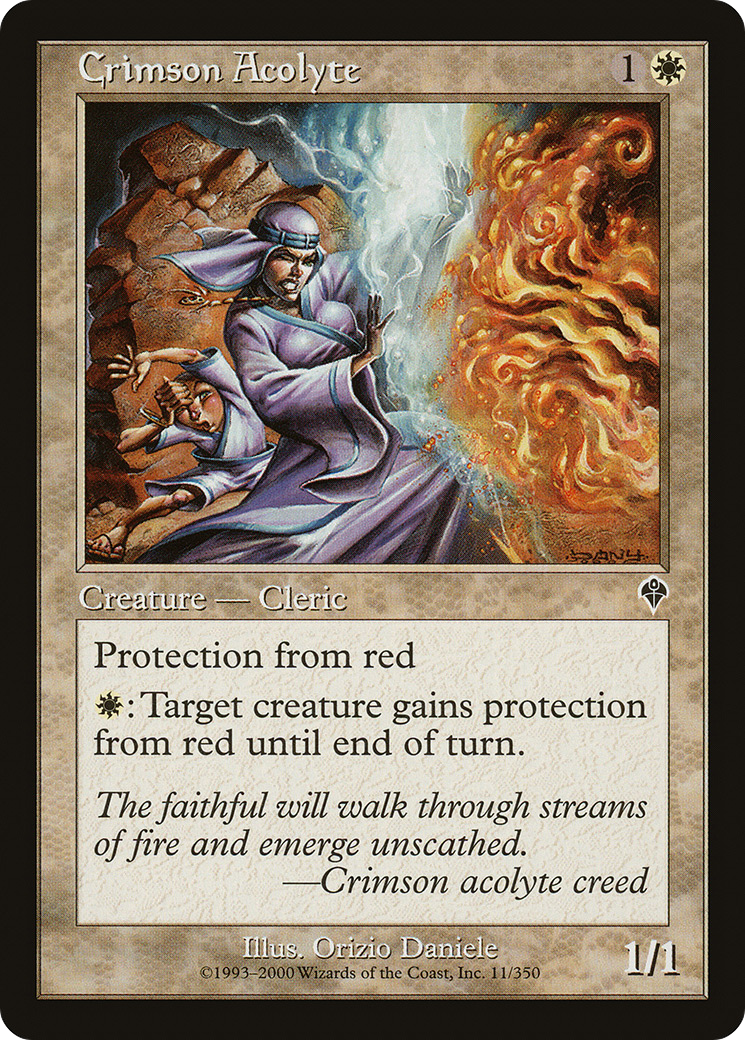 Crimson Acolyte (INV-011) - Invasion Foil