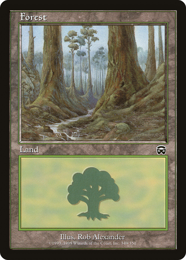 Forest (349) (MMQ-349) - Mercadian Masques Foil