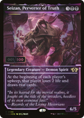 Seizan, Perverter of Truth (Serial Numbered) (MUL-145) - Multiverse Legends: (Showcase) Foil