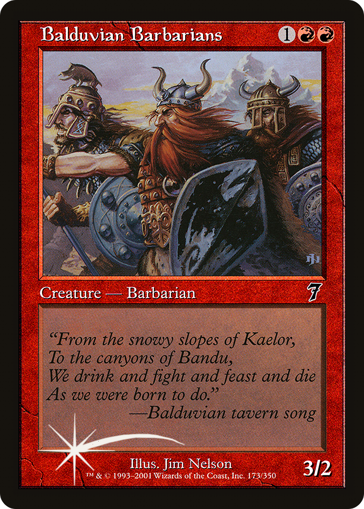 Balduvian Barbarians (7ED-173★) - 7th Edition