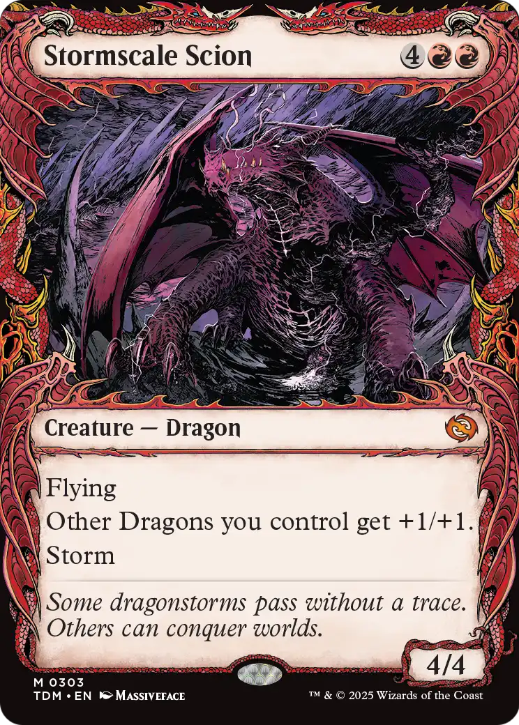 Stormscale Scion (Showcase) (TDM-303) - Tarkir: Dragonstorm: (Showcase)