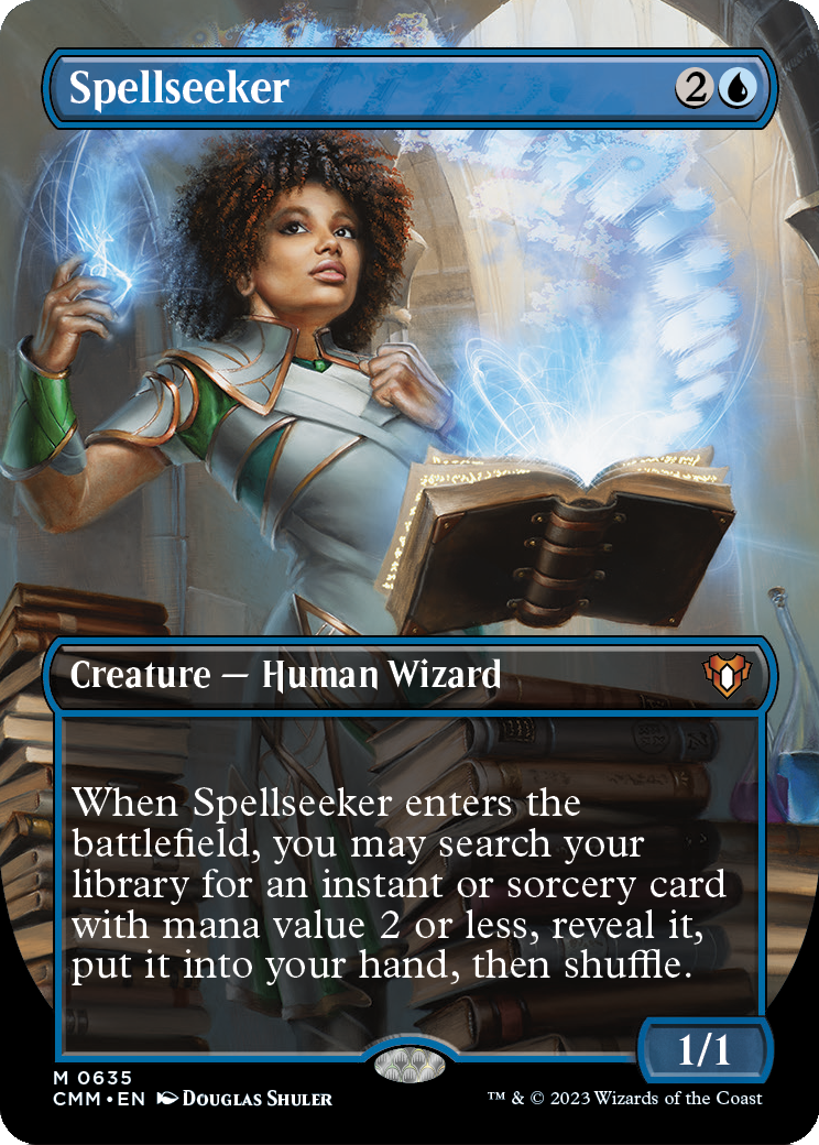 Spellseeker (Borderless) (CMM-635) - Commander Masters Foil