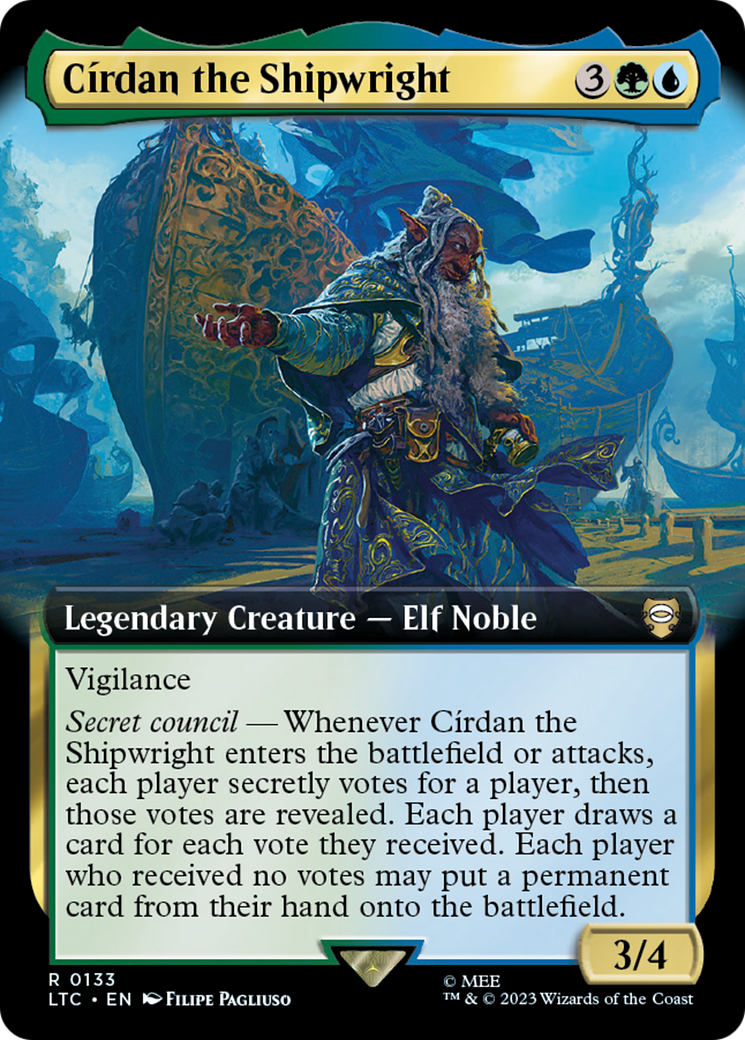Cirdan the Shipwright (Extended Art) (LTC-133) - Tales of Middle-earth Commander: (Extended Art) Foil