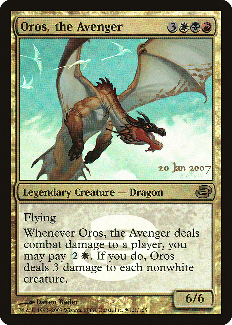 Oros, the Avenger (PRE-161★) - Planar Chaos Promos Foil