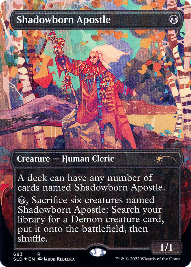 Shadowborn Apostle (683) (SLD-683) - Secret Lair Drop (Borderless) Foil
