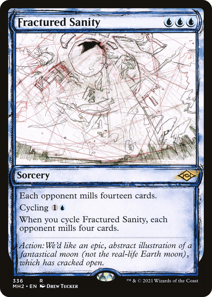 Fractured Sanity (Showcase) (MH2-336) - Modern Horizons 2: (Showcase) Foil
