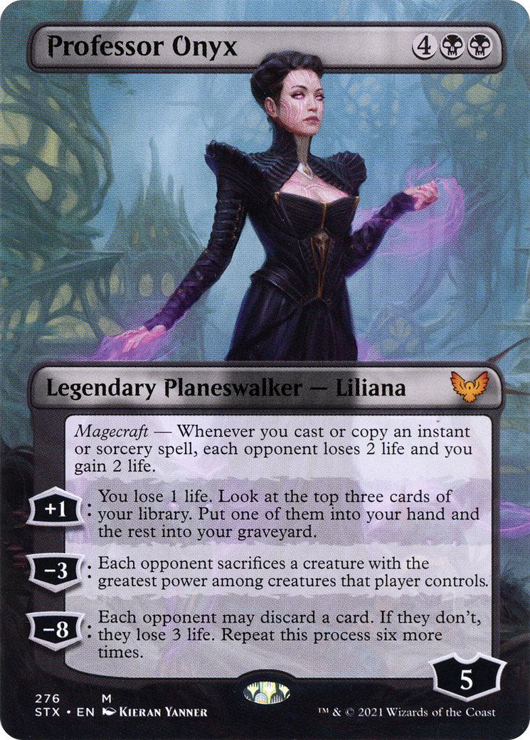 Professor Onyx (Borderless) (STX-276) - Strixhaven: School of Mages Foil