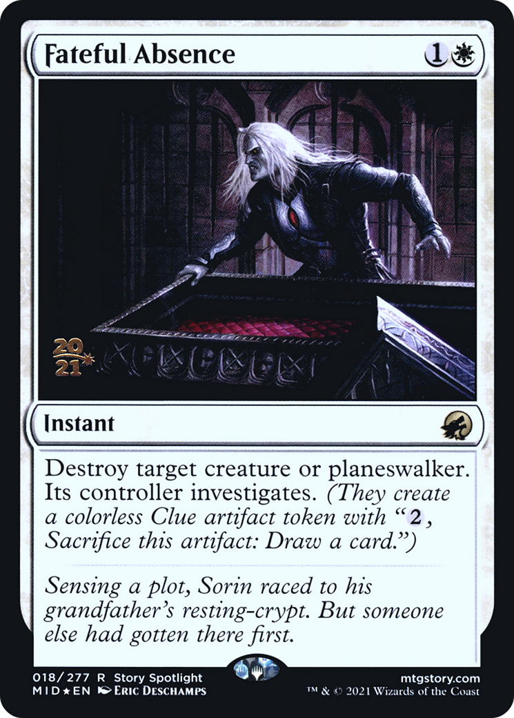 Fateful Absence (PRE-018) - Innistrad: Midnight Hunt Promos Foil