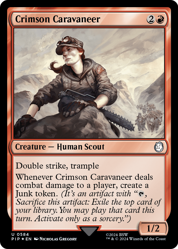 Crimson Caravaneer (Surge Foil) (PIP-584) - Fallout Foil