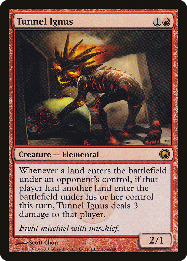 Tunnel Ignus (SOM-105) - Scars of Mirrodin Foil
