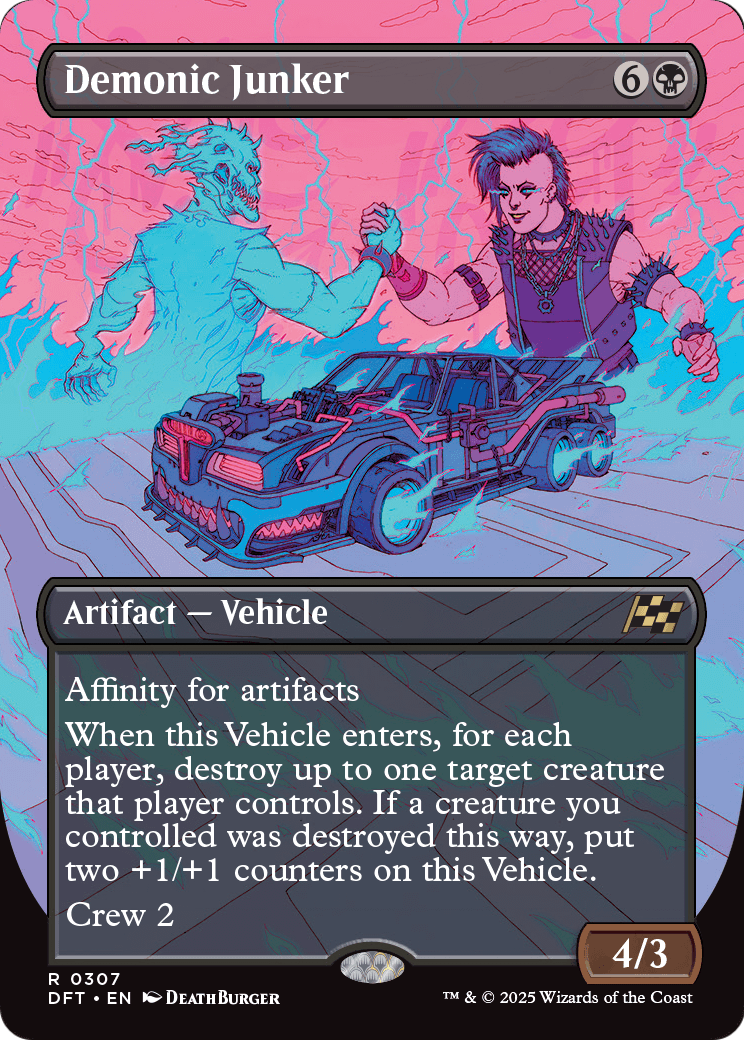 Demonic Junker (Borderless) (DFT-307) - Aetherdrift Foil