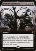 Profane Transfusion (Extended Art) (CMR-653) - Commander Legends: (Extended Art)
