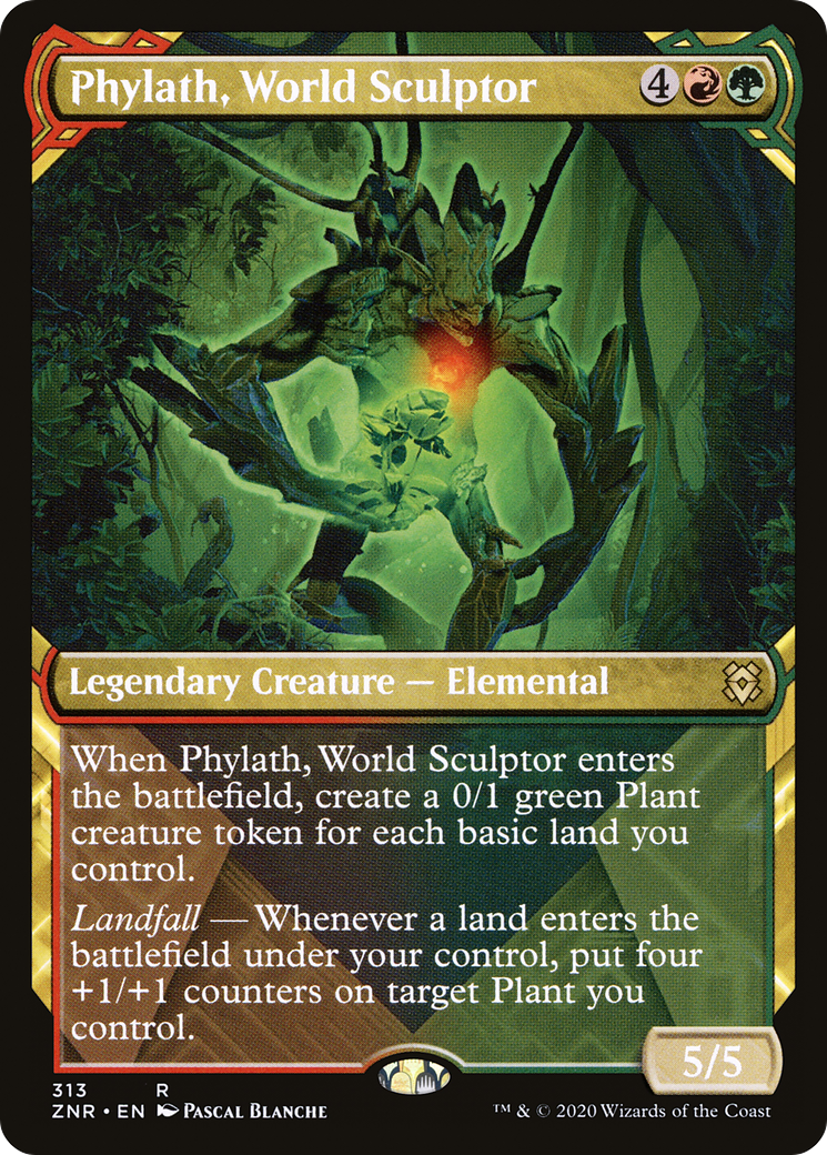 Phylath, World Sculptor (Showcase) (ZNR-313) - Zendikar Rising: (Showcase)