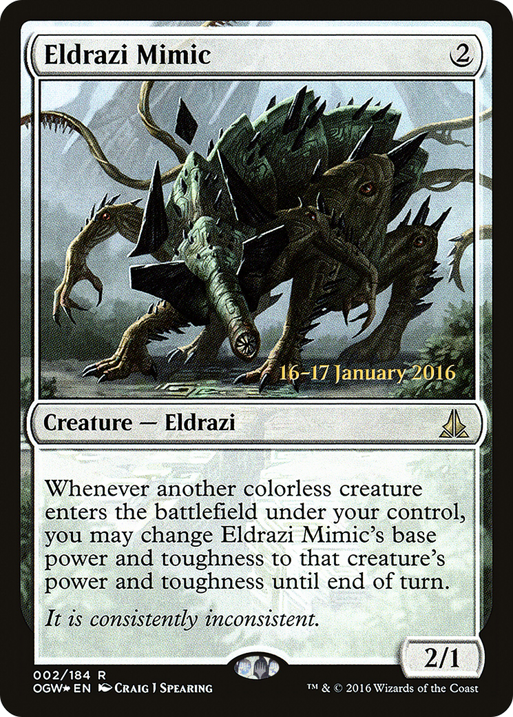 Eldrazi Mimic (PRE-02S) - Oath of the Gatewatch Promos Foil