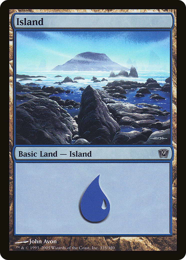 Island (335) (9ED-335) - 9th Edition Foil