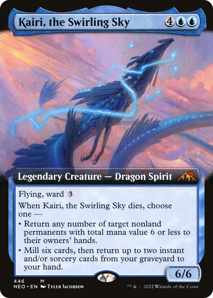Kairi, the Swirling Sky (Extended Art) (NEO-446) - Kamigawa: Neon Dynasty: (Extended Art)