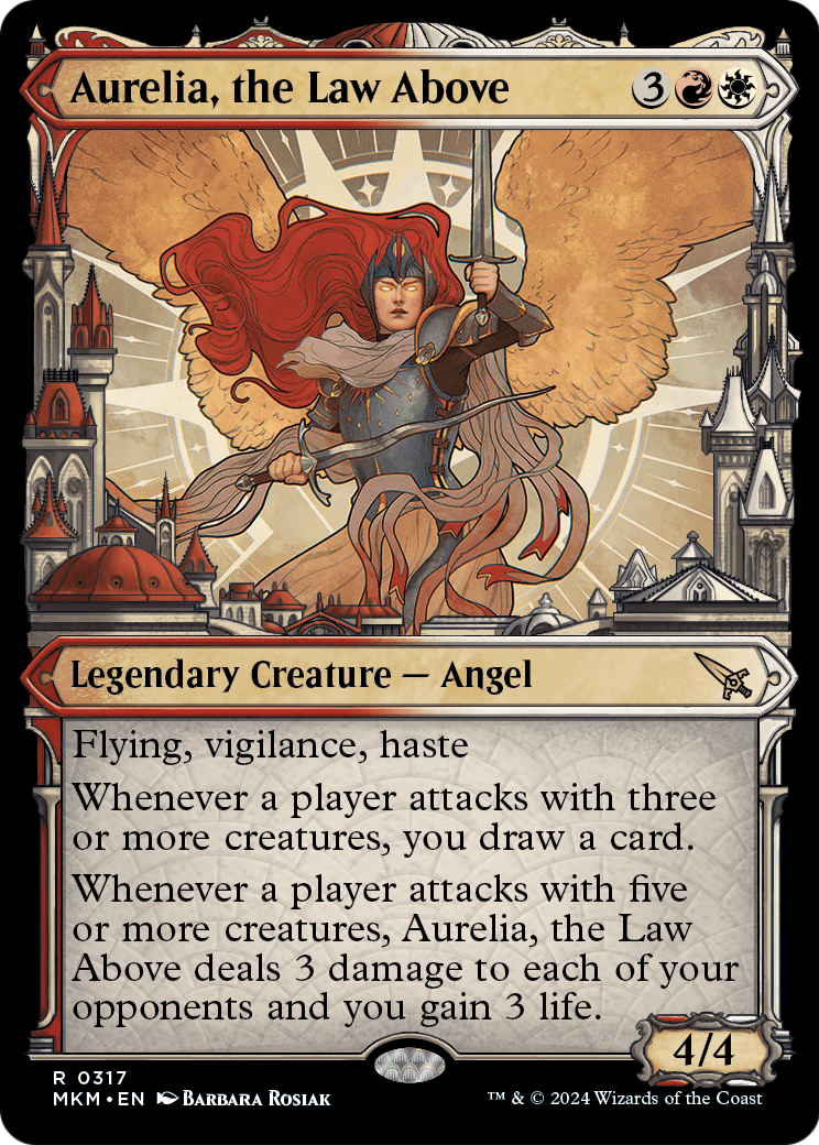 Aurelia, the Law Above (Showcase) (0317) (MKM-317) - Murders at Karlov Manor: (Showcase) Foil