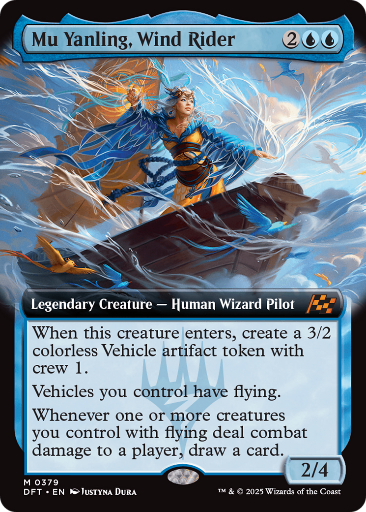 Mu Yanling, Wind Rider (Extended Art) (DFT-379) - Aetherdrift: (Extended Art) Foil