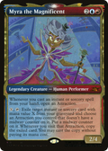 Myra the Magnificent (Showcase) (Galaxy Foil) (UNF-518) - Unfinity: (Showcase) Foil