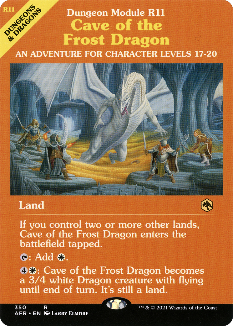Cave of the Frost Dragon (Dungeon Module) (AFR-350) - Adventures in the Forgotten Realms: (Showcase) Foil