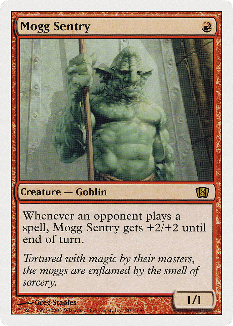 Mogg Sentry (8ED-203) - 8th Edition Foil