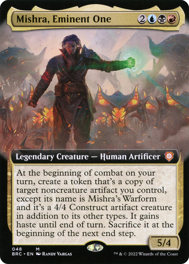 Mishra, Eminent One (Extended Art) (BRC-048) - The Brothers' War Commander: (Extended Art) Foil
