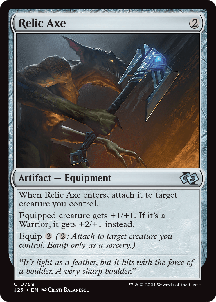 Relic Axe (J25-759) - Foundations Jumpstart
